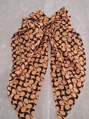Designer inspired Bow Tie- Hair Clip in Tan and Brown.New